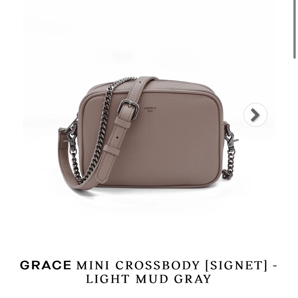 ANGELA ROI GRACE MINI CROSSBODY [SIGNET] - LIGHT MUD GRAY